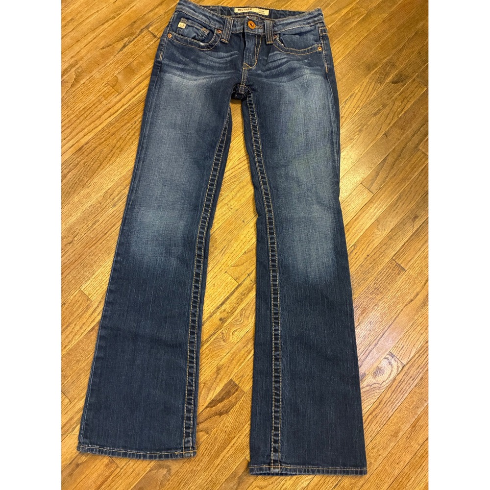 Big Star Casey Low Rise Bootcut Jeans Blue Rigid Denim Y2K 26R